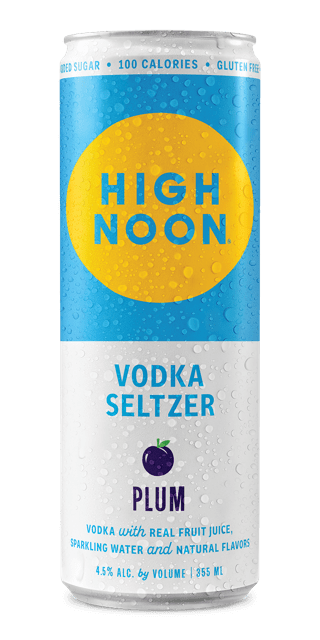 High Noon Plum Vodka Hard Seltzer Single Serve 355ml Can