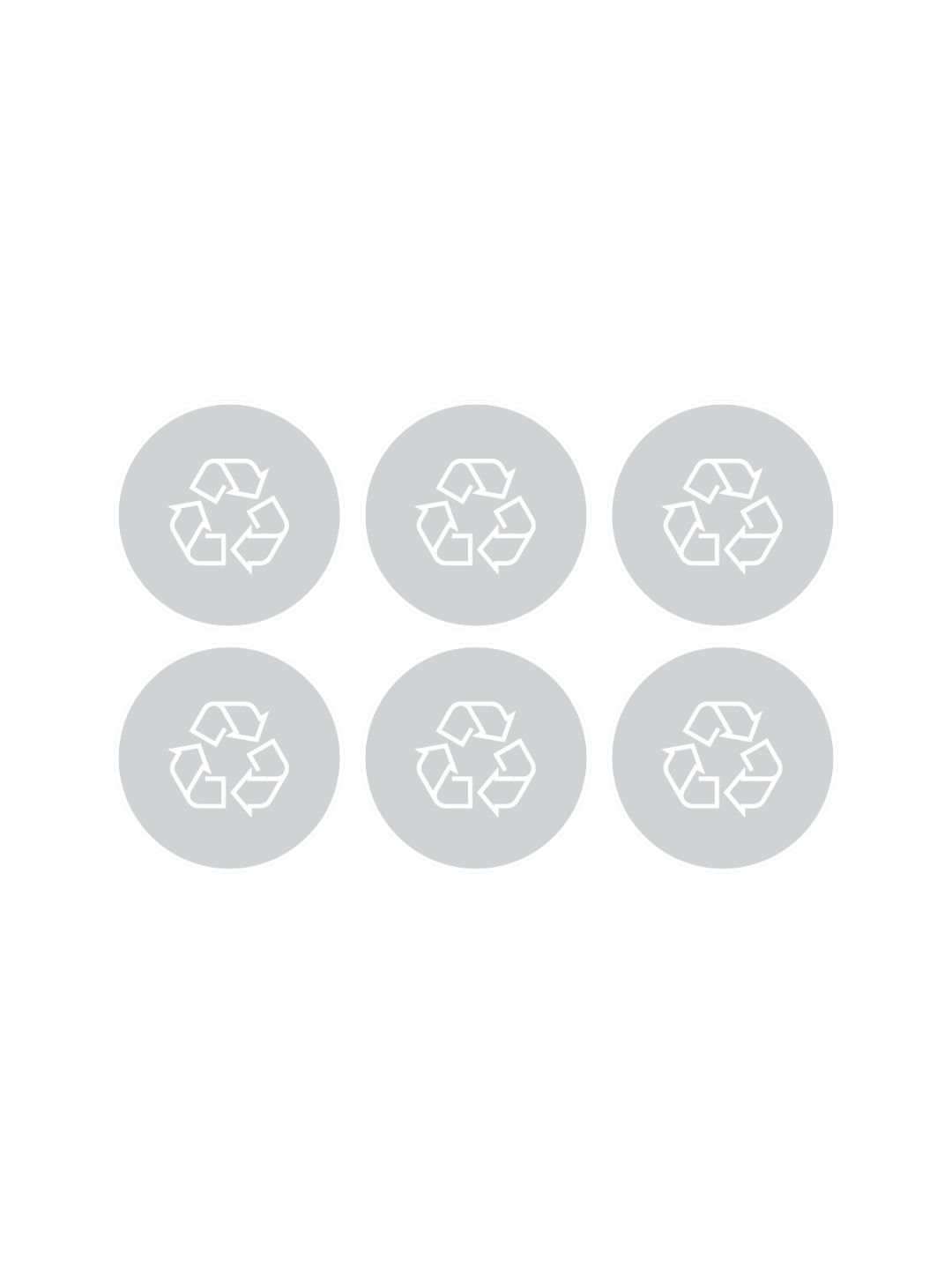 SPECTRUM (6 Pack) - Label - Mobius Loop - Clear-White