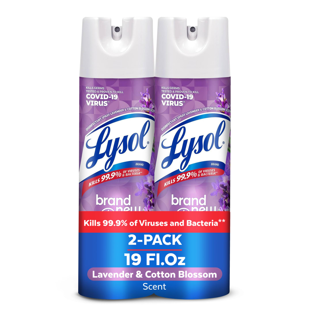LYSOL® Disinfectant Spray - Brand New Day Lavender 4/(2x19) oz.