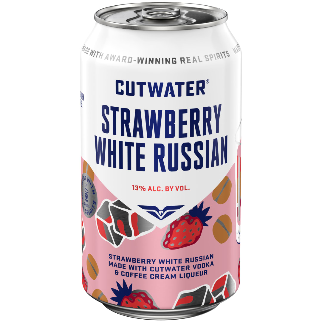 Cutwater Vodka Strawberry White Russian 12 fl oz Single Can