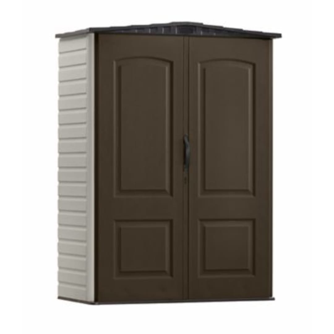 Rubbermaid 2 ft. 4 in. x 4 ft. 8 in. Small Vertical Resin Storage Shed