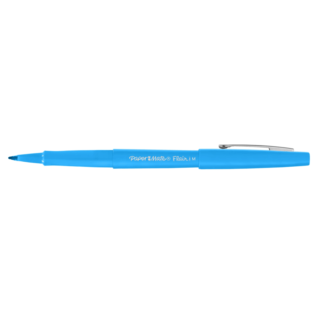 Paper Mate® Flair Felt Tip Pen, Medium Point (0.7mm), Sky Blue