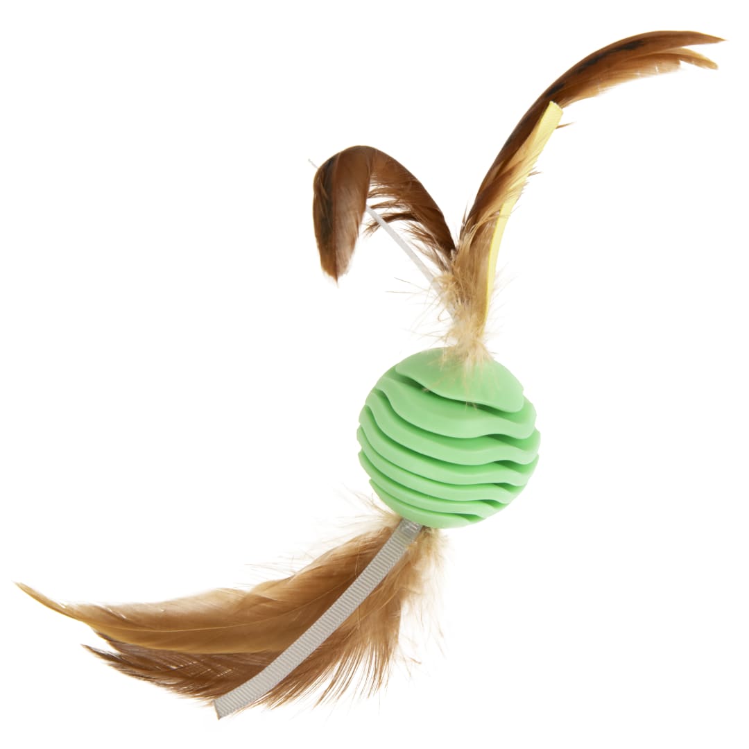 Petlinks Rowdy Roller Dental Chew Ball Cat Toy