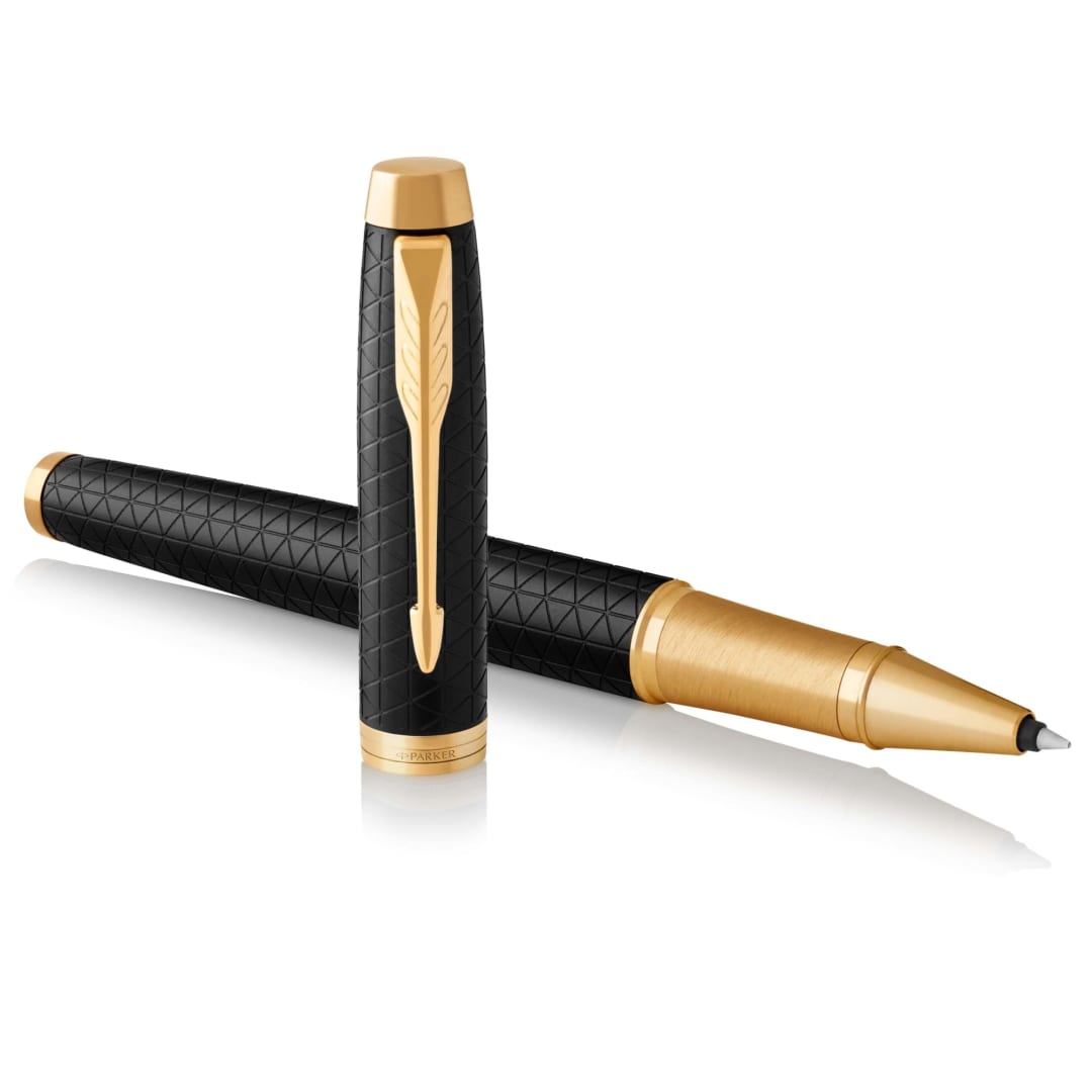 Parker IM RollerBall® Pen, Premium Black with Fine Point Black Ink Refill (1931660)