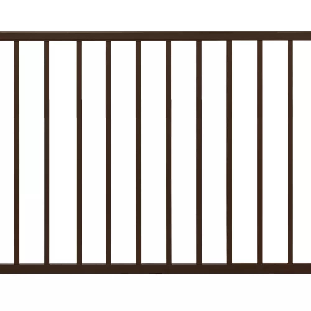 8-ft x 42-in Trex® Select™ Aluminum Railing Horizontal Panel in Burnished Bronze