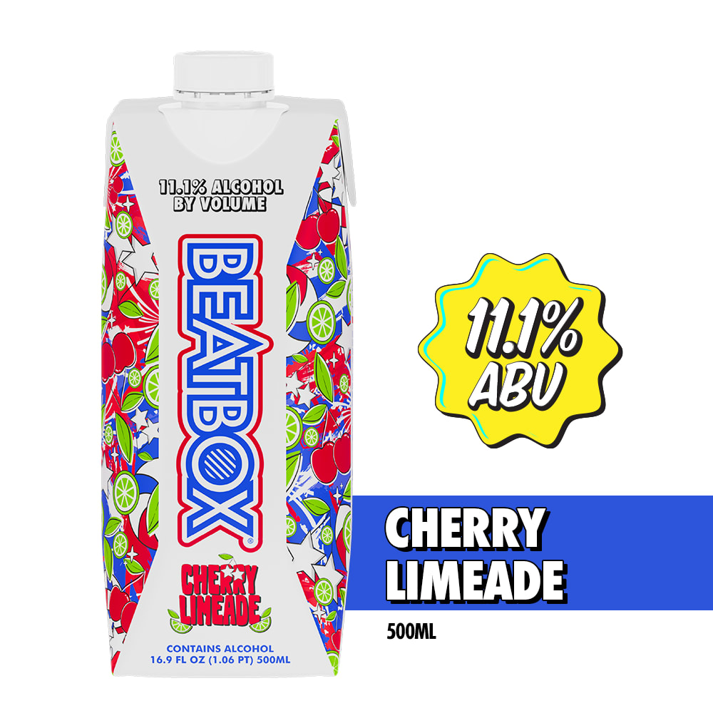 BeatBox Cherry Limeade Party Punch, 11.1% ABV, 500ml