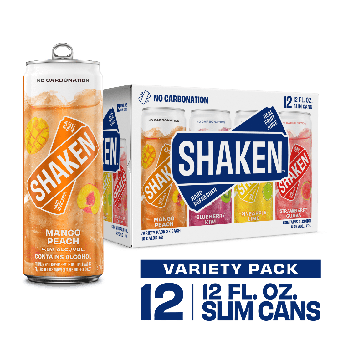 Shaken Variety Pack Assorted Premium Malt Beverage 12 - 12 fl oz Cans