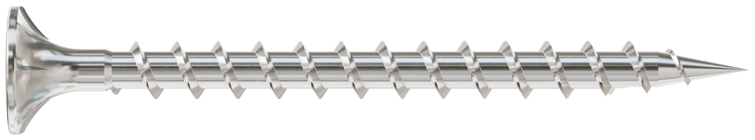 Simpson Strong-Tie T08C225WQC Fiber-Cement Screw — #8 x 2-1/4 in. #2 Square Wafer-Head, Type 316 (2000-Qty) (Pack of 64)