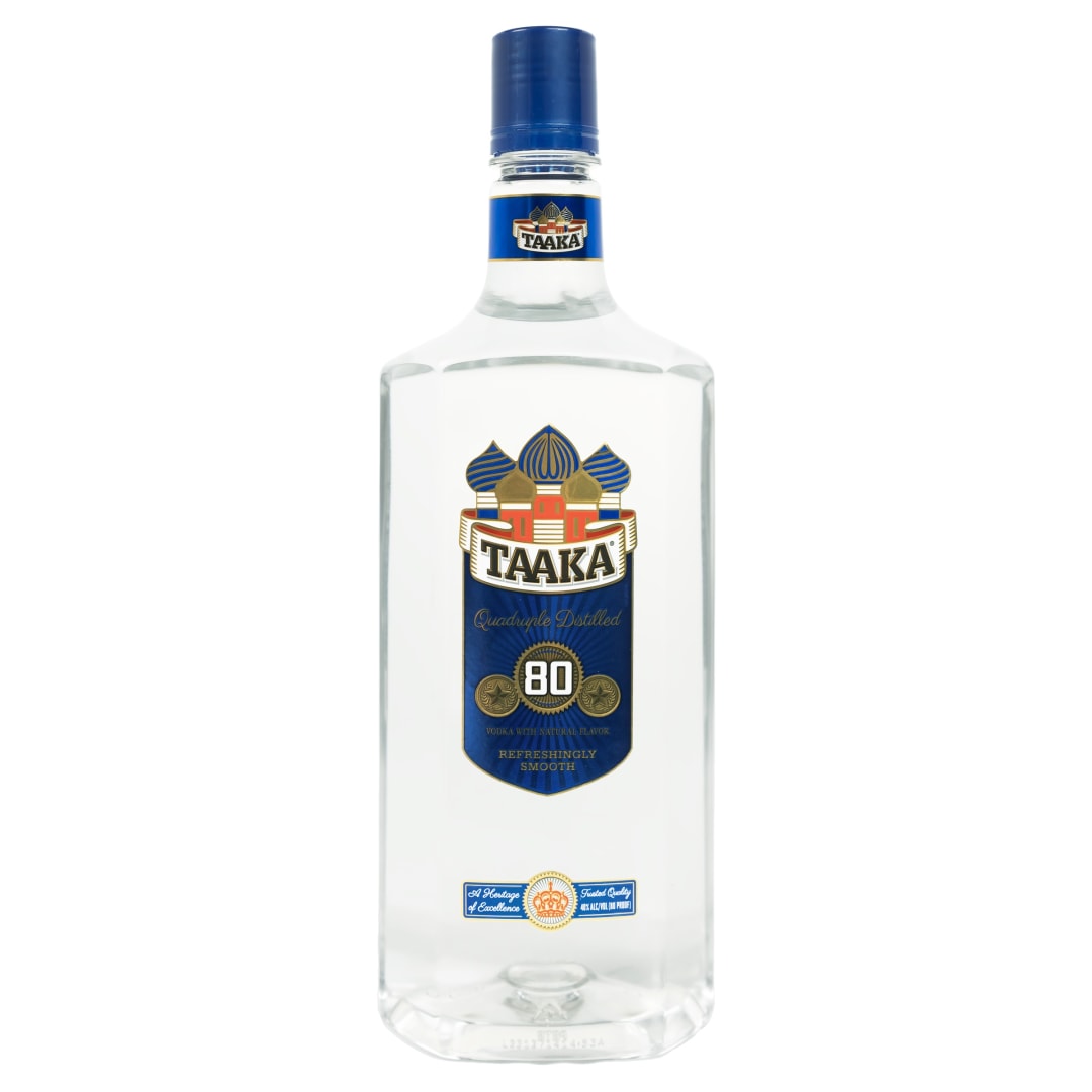 Taaka Vodka 1.75l Plastic Bottle 80 Proof