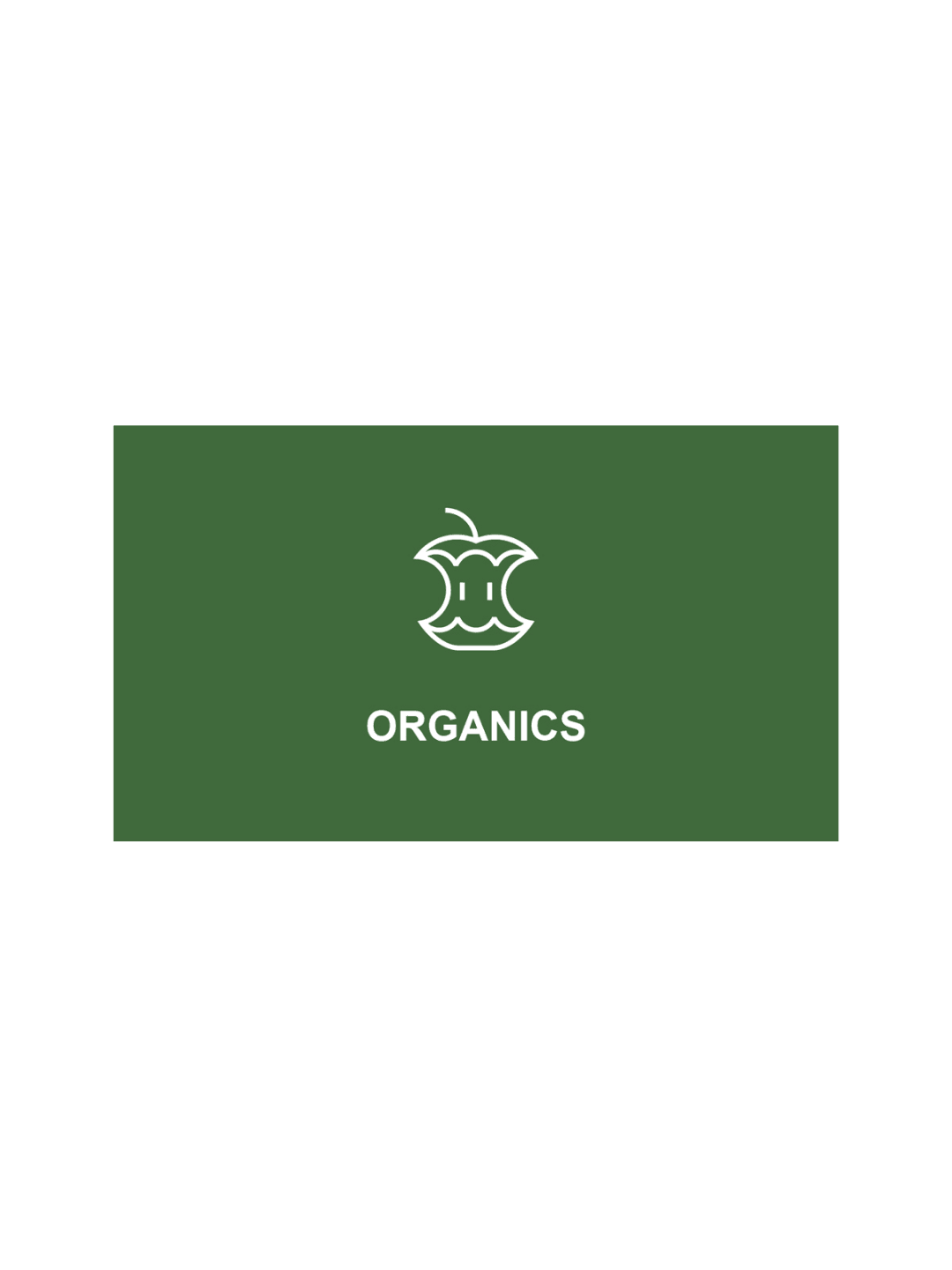 SPECTRUM - Cube Sign - Organics - Green-White