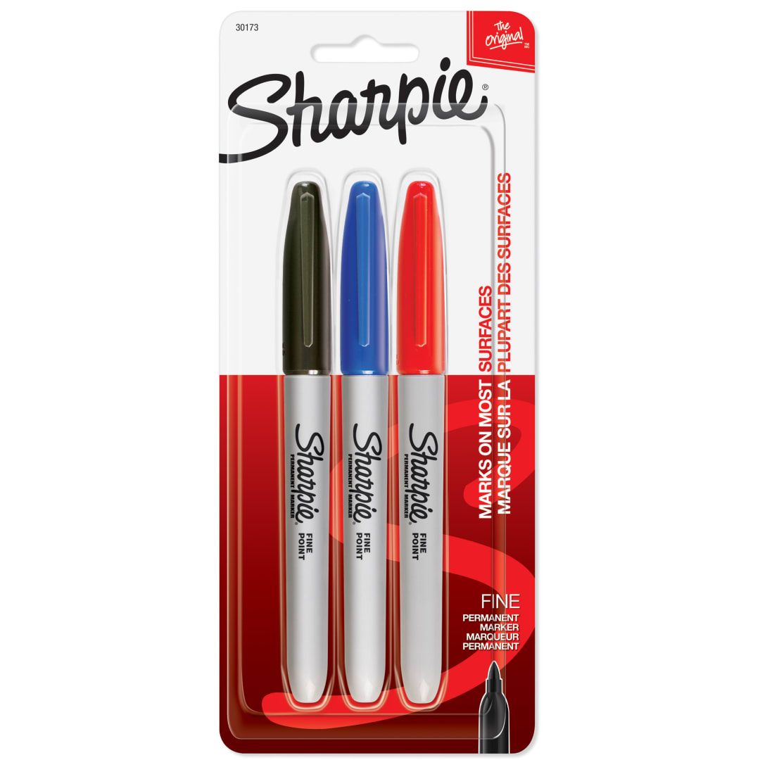 SHARPIE FINE 3 CLR SET CARDED