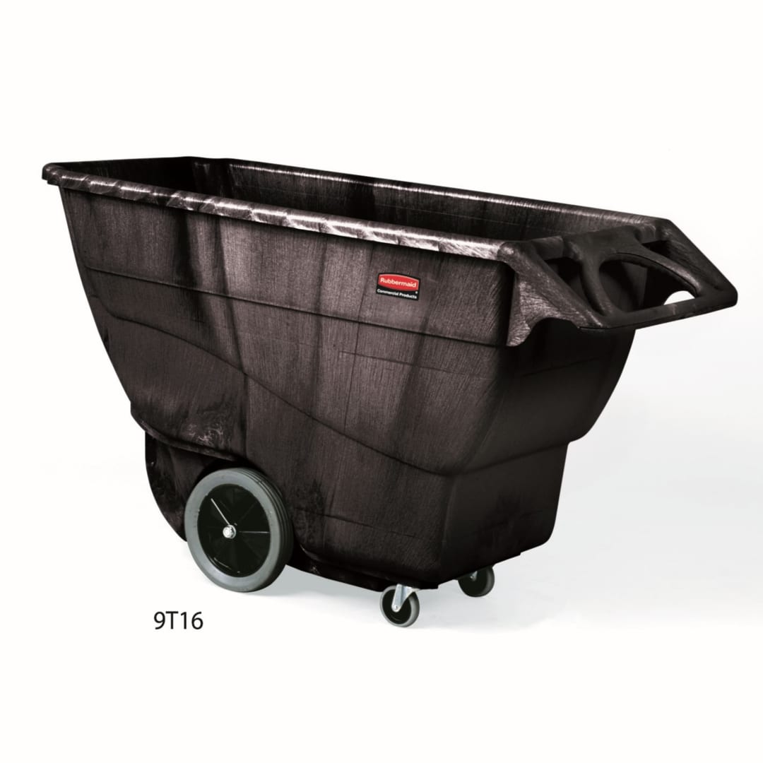 Structural Foam Tilt Truck, Heavy Duty, 1 Cubic Yard, Black