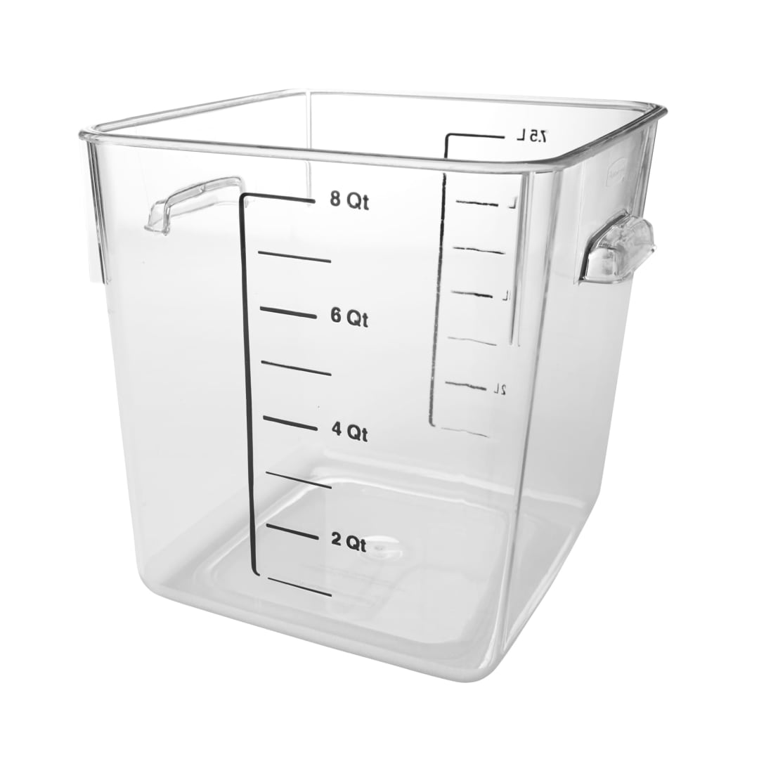 Square Storage Container 8 QT Clear
