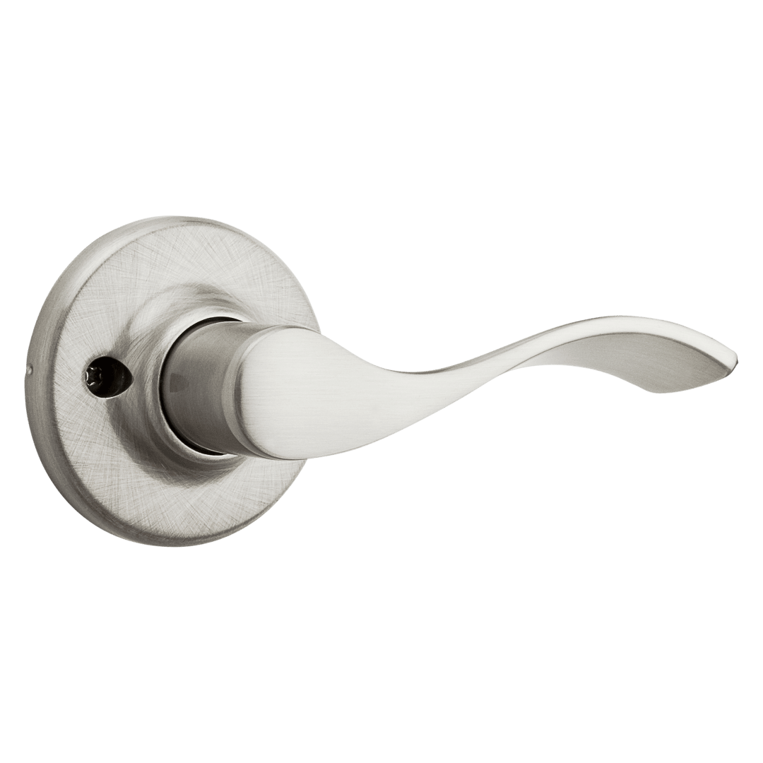 Belmont Right-Handed Half-Dummy Lever in Satin Nickel