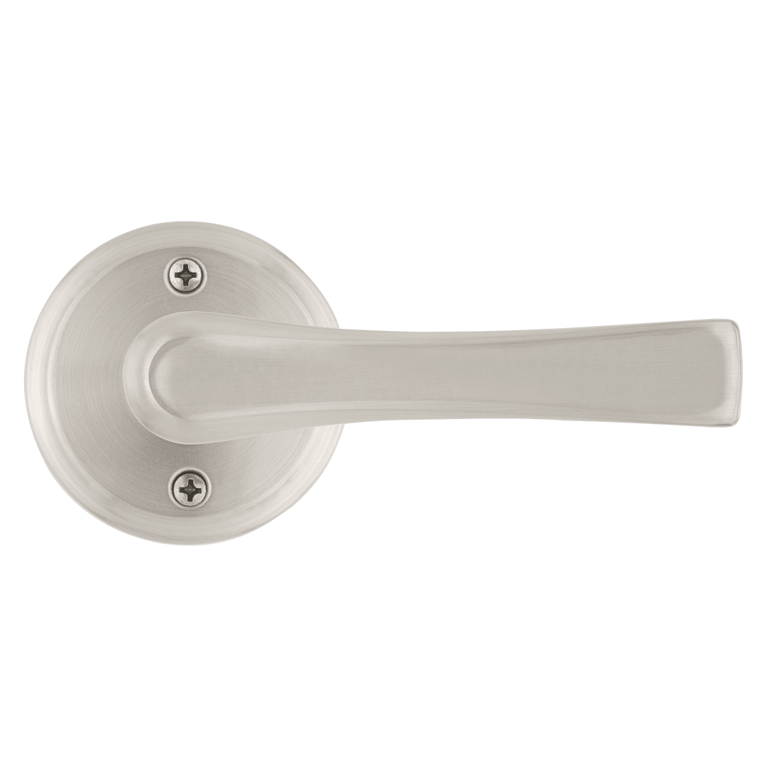 Weiser Katella Round Rose Half Dummy Lever in Satin Nickel