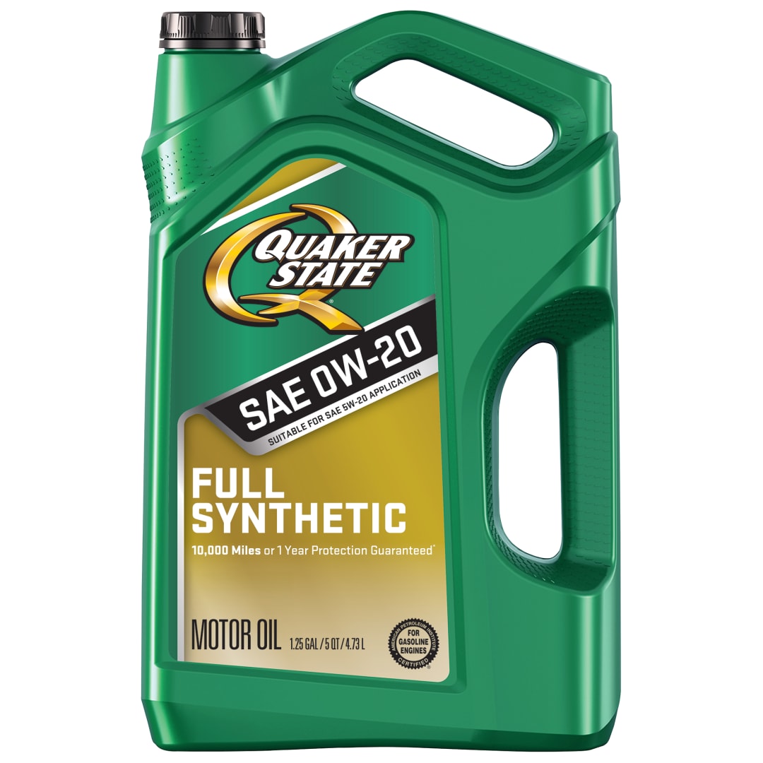 Quaker State Full Synthetic 0W-20 Motor Oil, 5 Quart