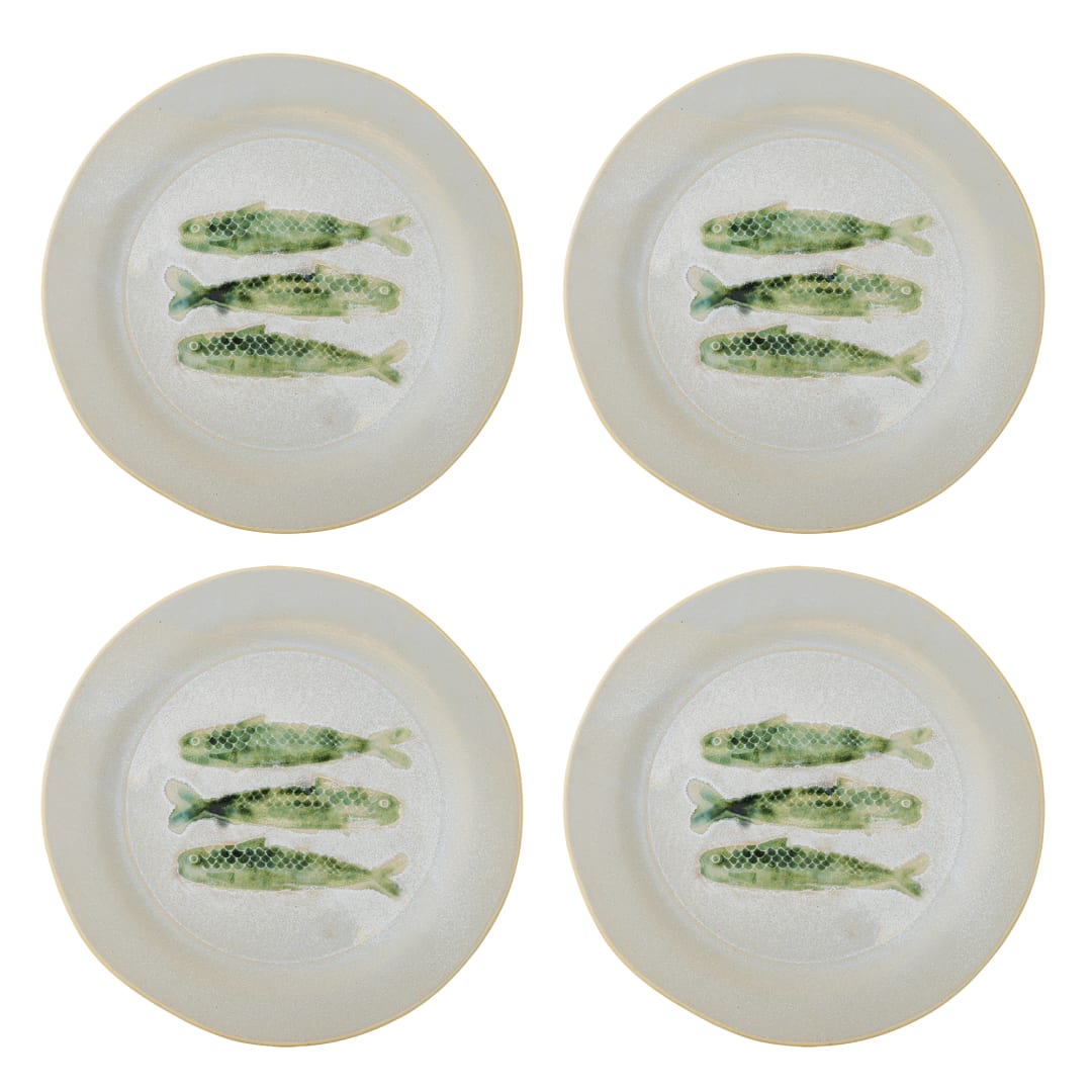 82072545 - Hadden Plate, Green, Stoneware STOCK: 263