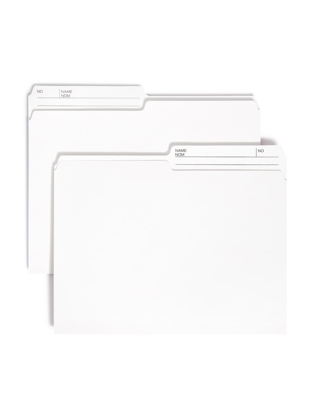 Reversible Printed Tab File Folders, 1/2-Cut Tab, 9 1/2 pt.