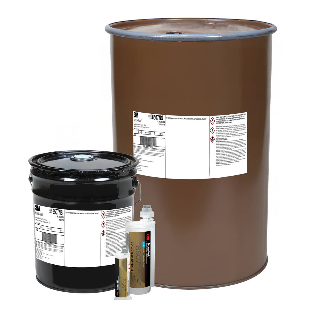 Adesivo Acrílico 3M™ Scotch-Weld™ 8507NS, cinza, parte B, 5 galões, tambor