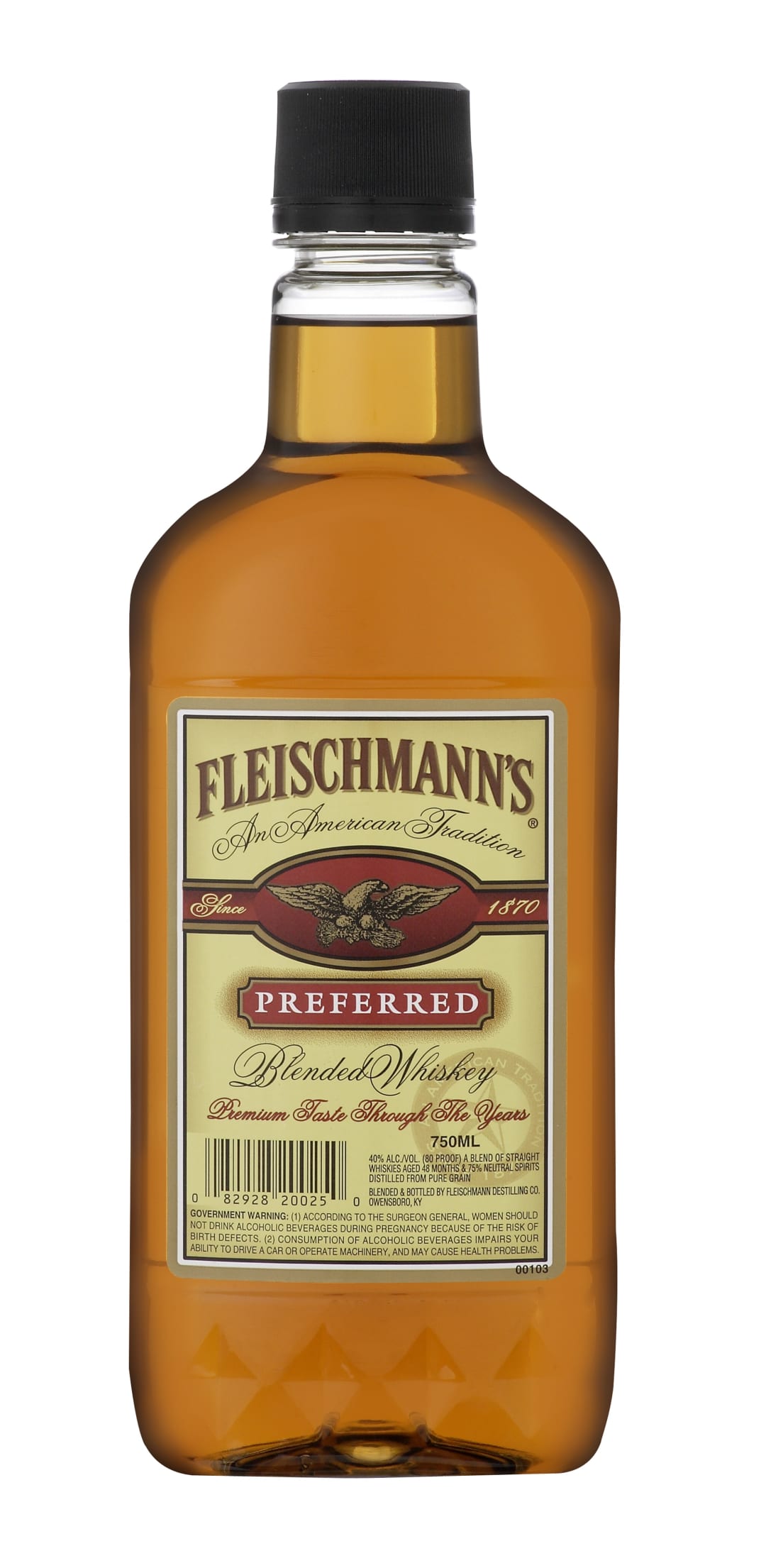 Fleischmann's Preferred Blend Whiskey 750ml 80 Proof