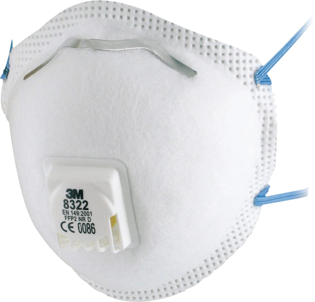 3M™ Partikül Solunum Maskesi, FFP2, Valfli, 8322