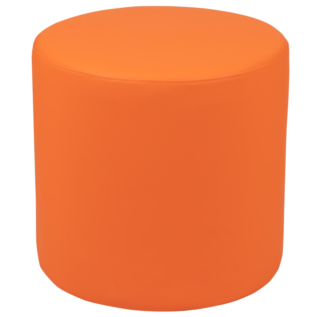 Nicholas Soft Seating Flexible Circle for Classrooms and Common Spaces - 18" Seat Height (Orange)