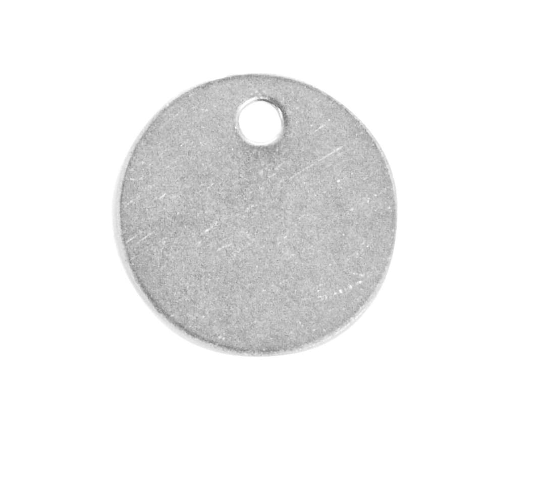 Tag-Round 1-3/32" Aluminum 100 Pack