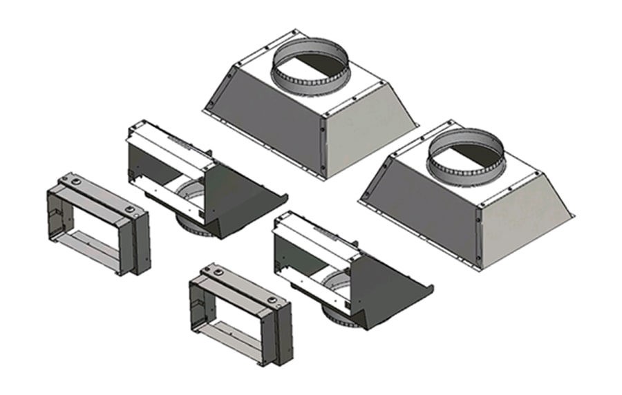 Ducted Heat Management - Side Discharge Kit for Luxuria™ & Vector™ Series 38, 50