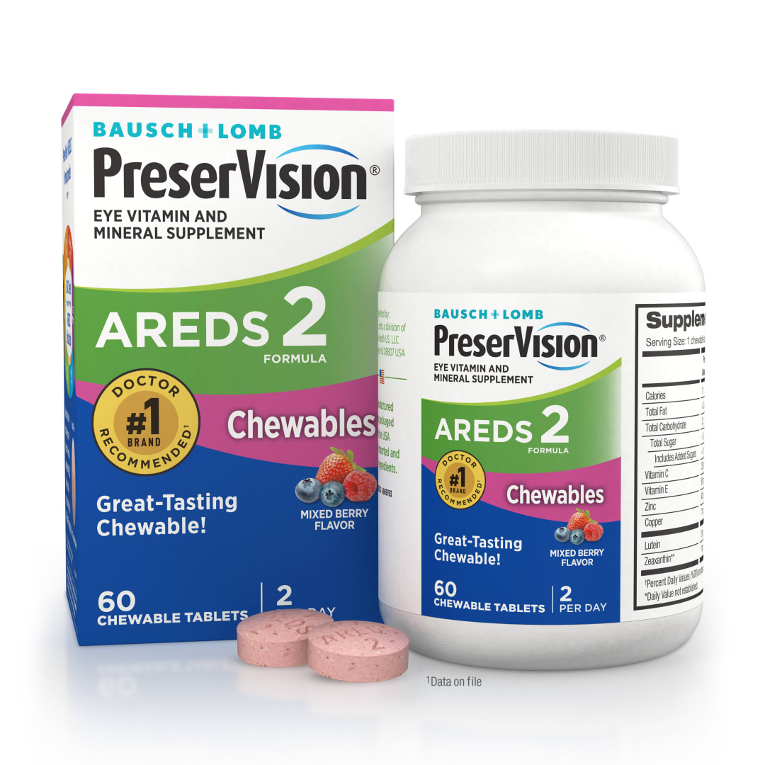 PreserVision AREDS 2 Formula Vitamin &amp; Mineral Supplement 60 ct Chewables