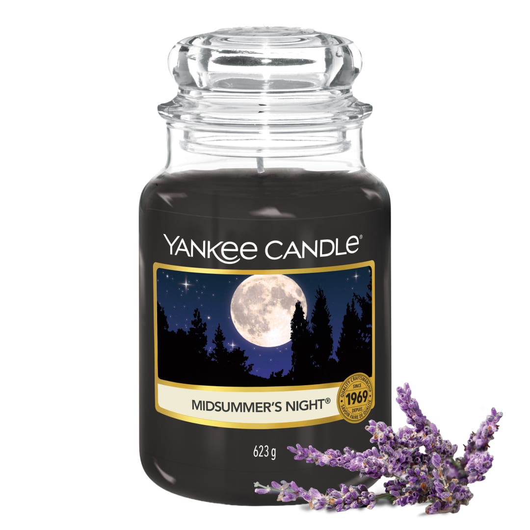 Yankee Candle vela perfumada| Midsummer's Night vela en tarro grande | Velas de larga duración: hasta 150 h | Regalo ideal para mujer