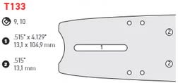 Oregon EnduraMax Harvester Bar, 34 IN. 3/4 Pitch (341EMCT133)