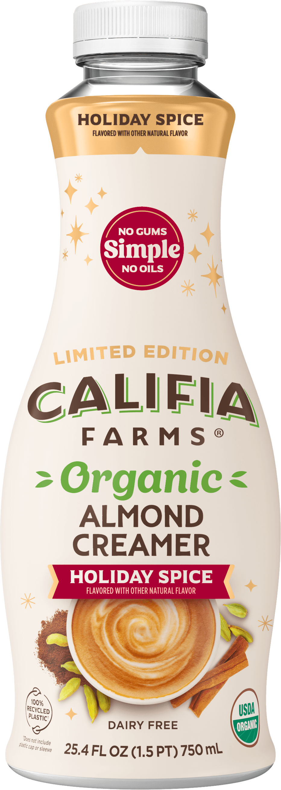 Organic Holiday Spice Almond Milk Coffee Creamer