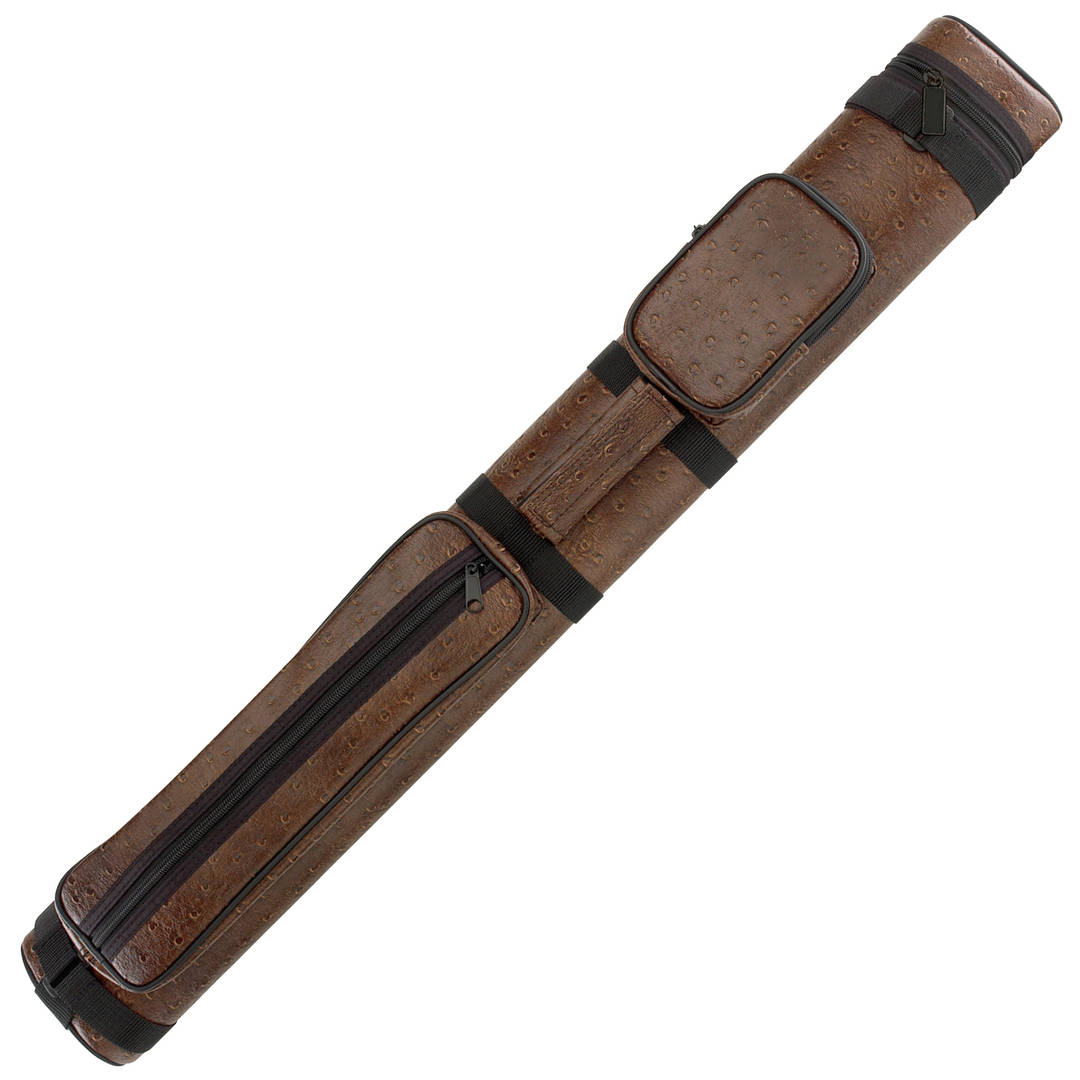 OVAL LEATHERETTE CASE, BROWN, 