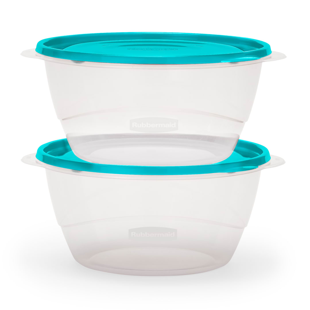 Rubbermaid TakeAlongs 15.7 Cup Food Storage Containers, Meal Prep Containers, Food Containers with Lids, Limited Edition Turquoise  Blue, 2-Pack
