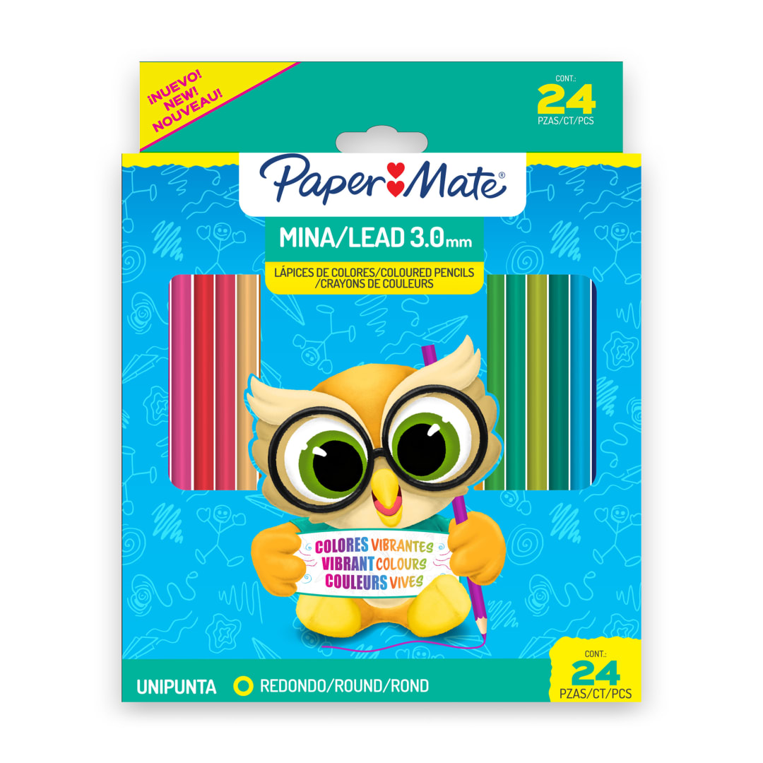 PM LONG ROUND 3.0MM CLRD PCL SE 24CT.