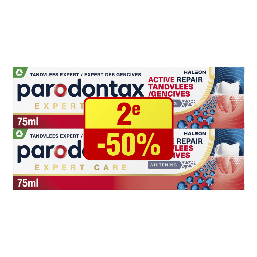 Parodontax Active Gum Repair Whitening Dentifrice - Promo pack - 2E -50%
