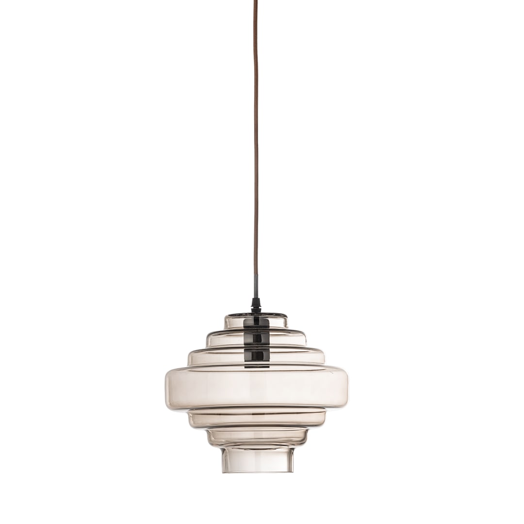 82063049 - Ilua Pendant Lamp, Brown, Glass STOCK: 215