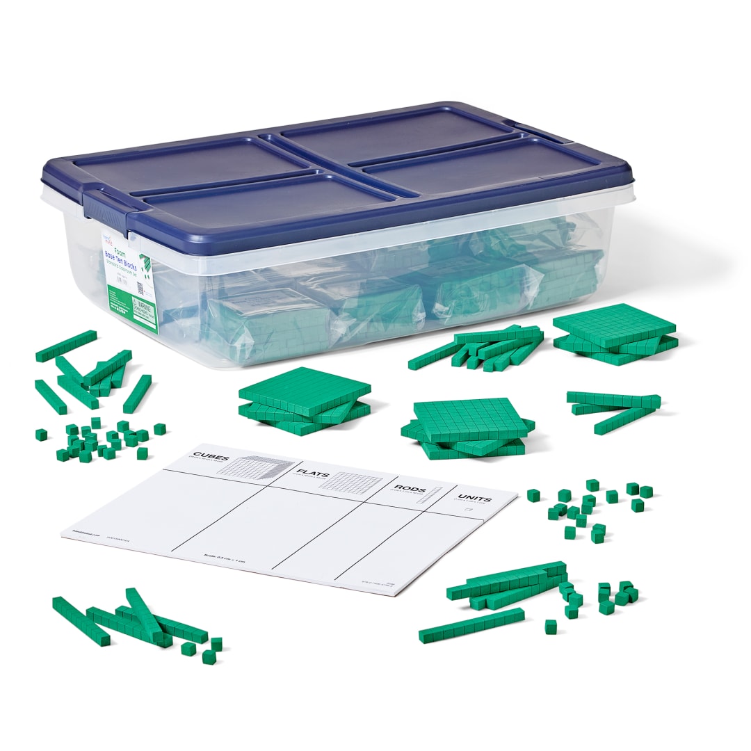 BASE TEN CLASS SET, FOAM