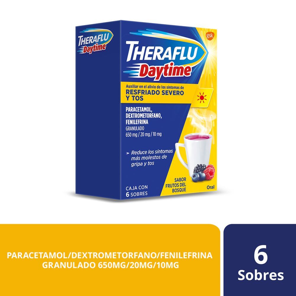 Theraflu Te Antigripal Daytime Caja con 6 sobres