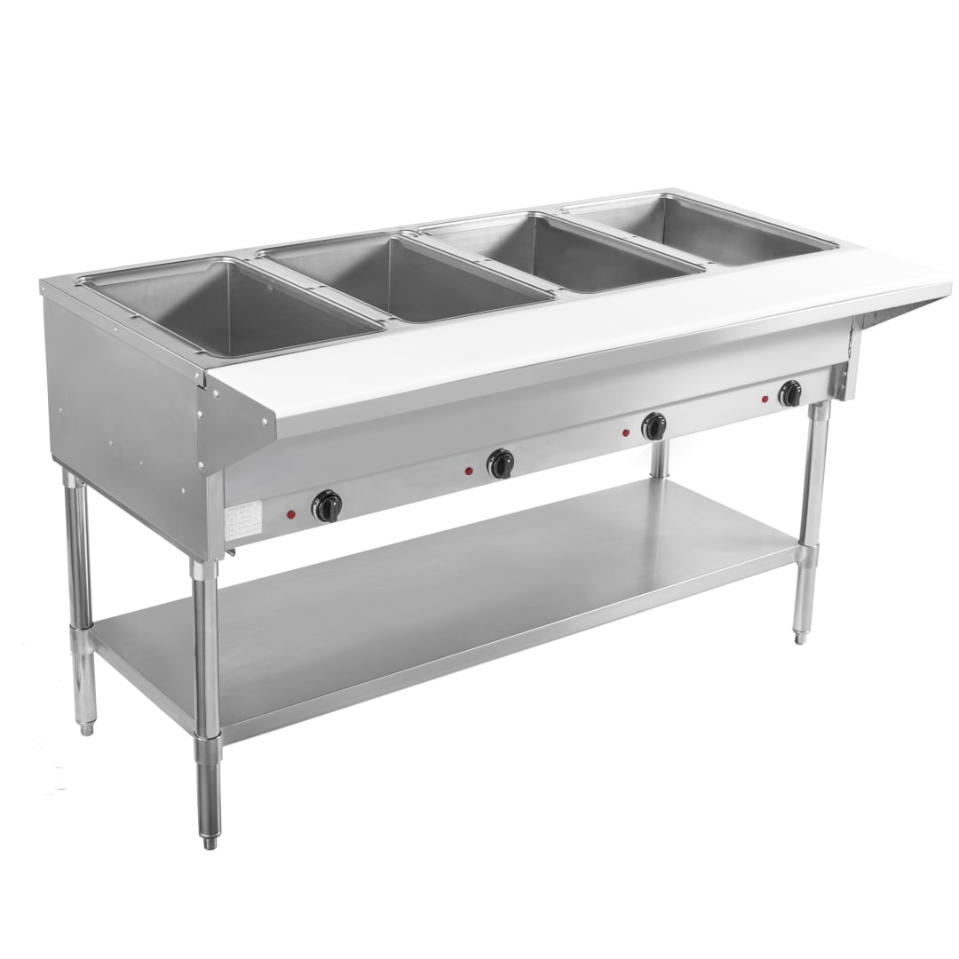 BVST-4-120 - Electric Steam Table - 4 Dry Well - 120V