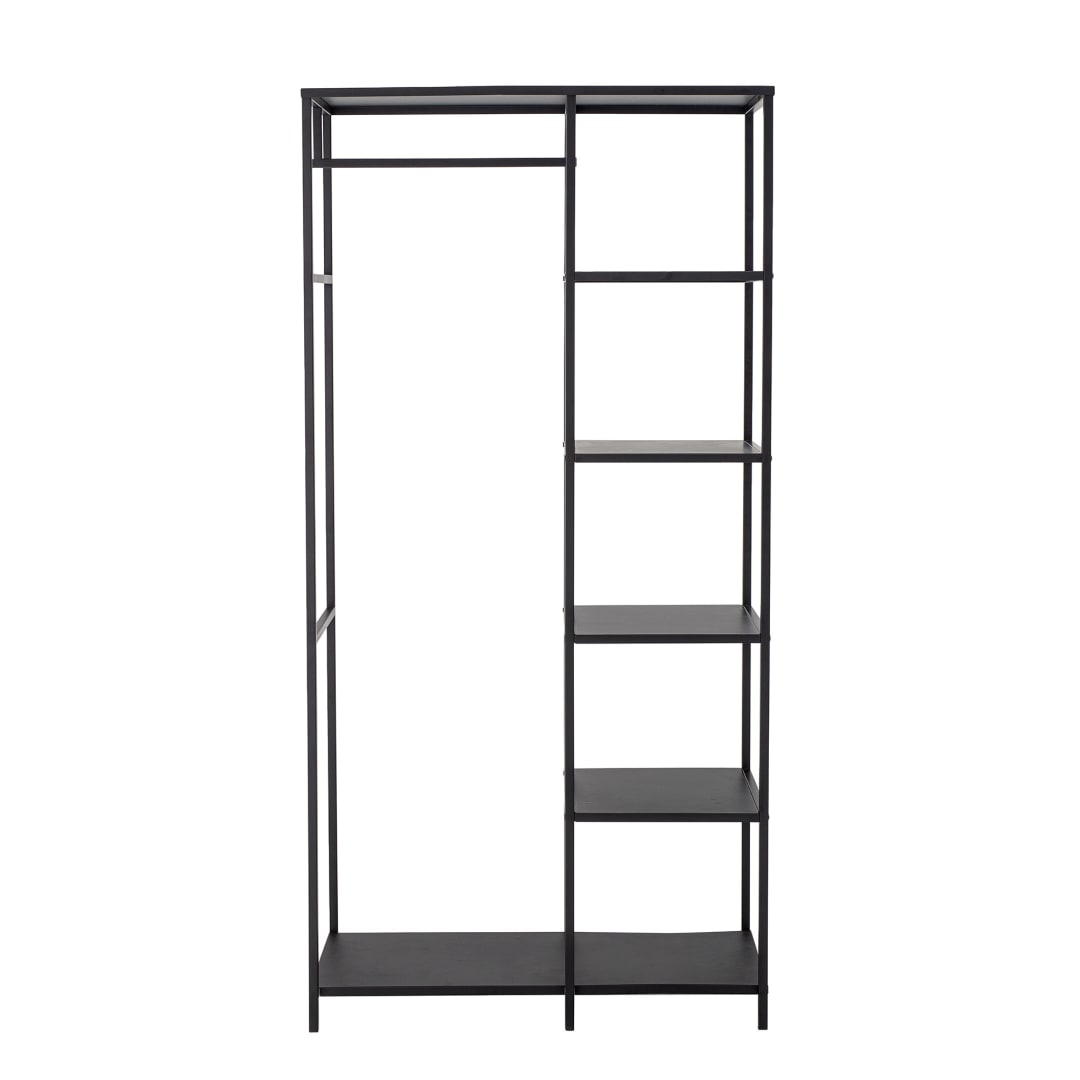 82049554 - Valde Clothes Rack, Black, Iron STOCK: 100