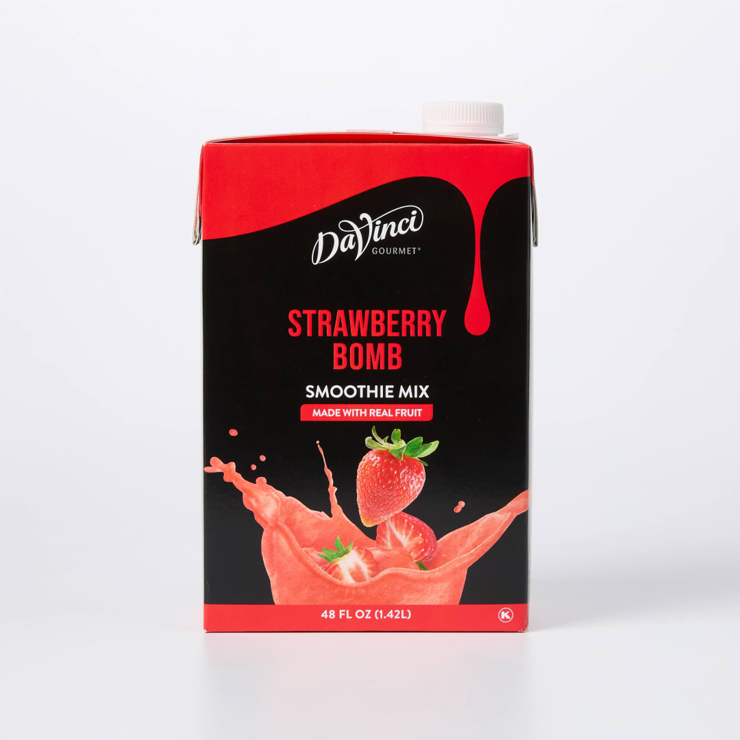 DaVinci Gourmet Strawberry Bomb Smoothie, 6 x 48 oz