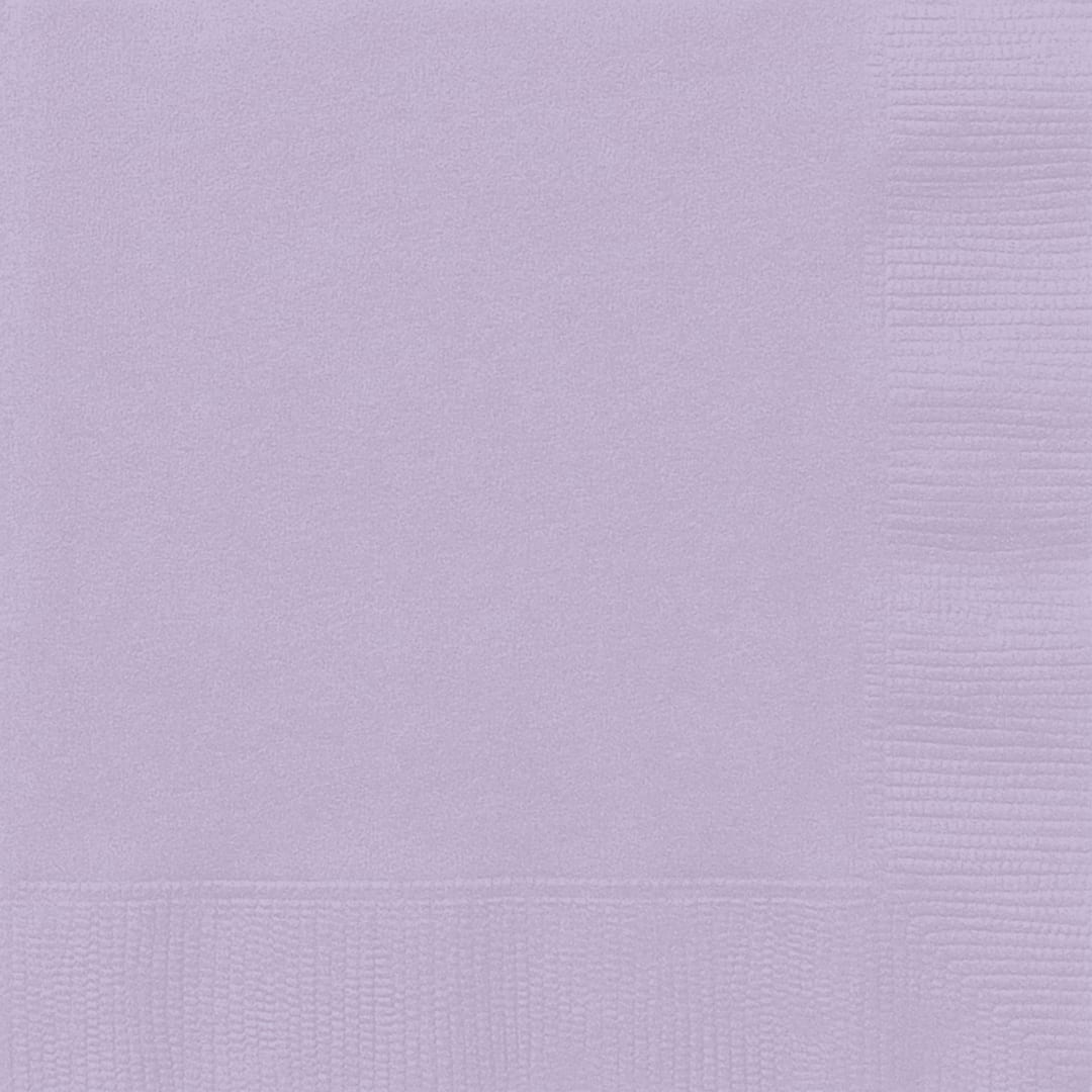 Lavender Solid Beverage Napkins, 100ct