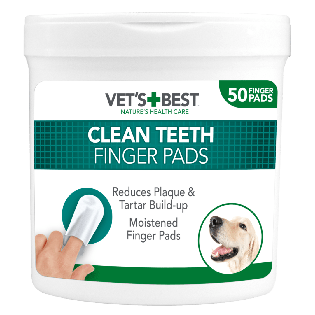 Vet's Best Clean Teeth Finger Wipes - 50 Pack