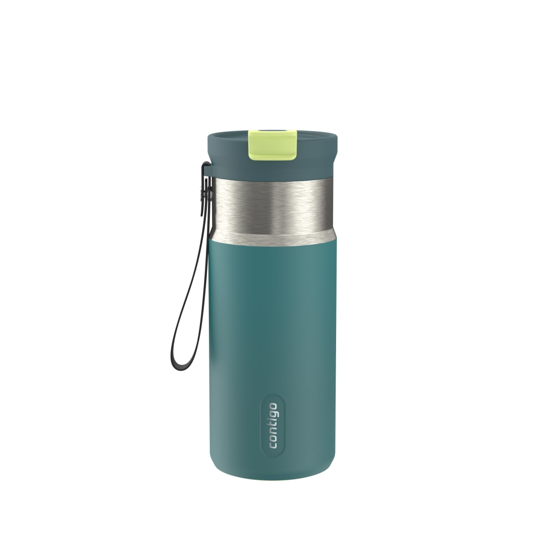 Contigo DualSip 16 oz Compact Leakproof Insulated Water Bottle with 2-Way Lid