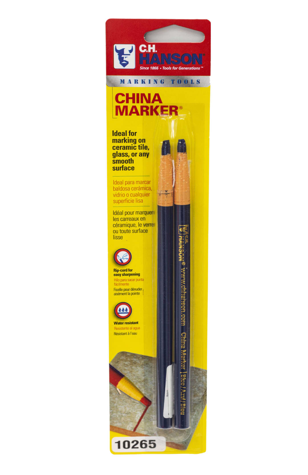 El Marko® China Marker-Blue 2Pcs. Carded