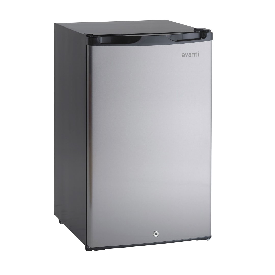 Avanti Compact Refrigerator with Mechanical Controls, 4.4 cu. ft. Capacity, Energy Star, in Stainless Steel (AR4456SS)