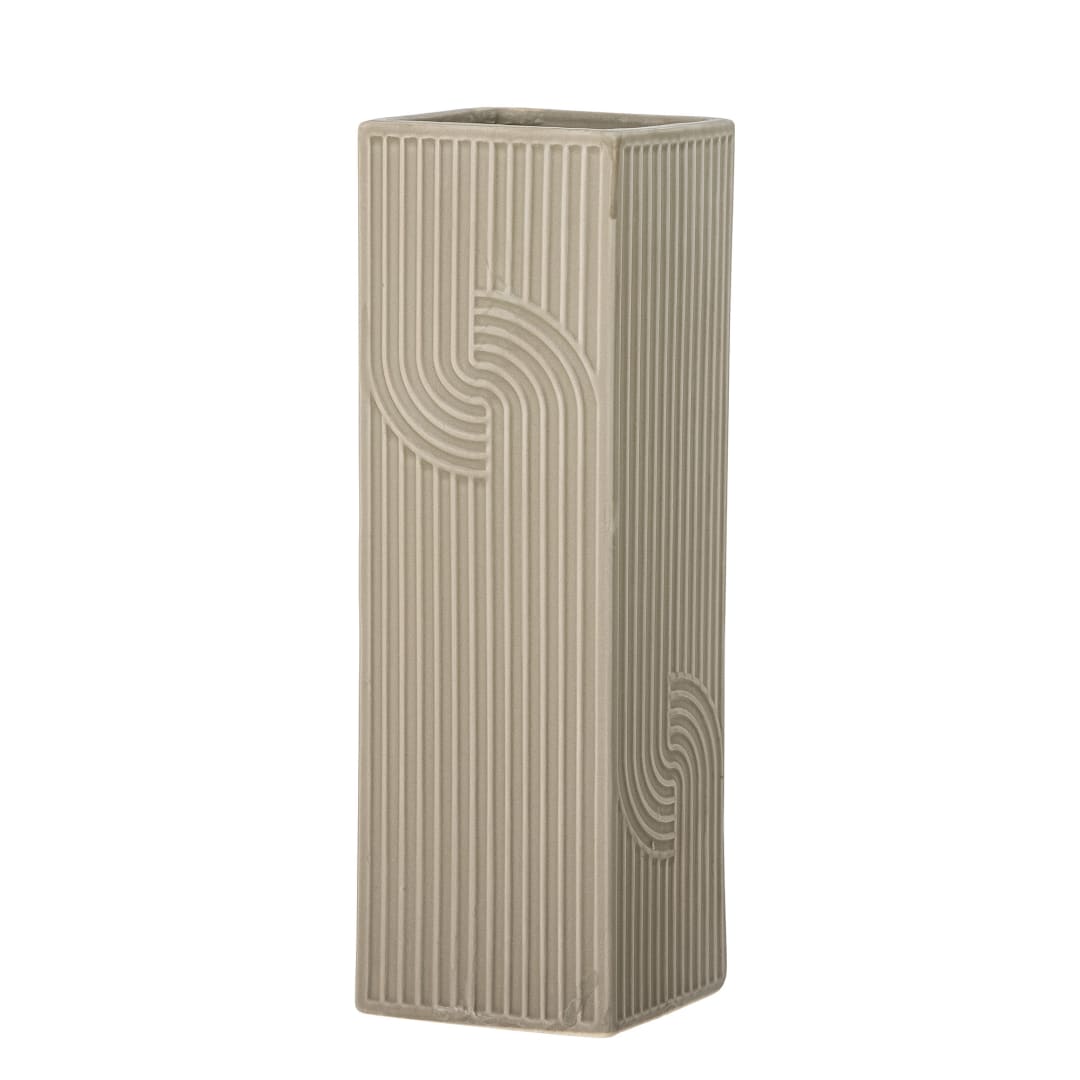 82054387 - Heeira Vase, Brown, Stoneware STOCK: 166
