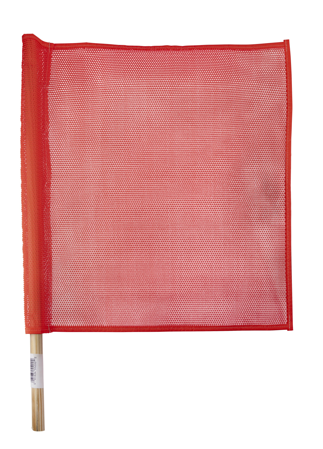 Traffic Flag-24" Wood Handle, Mesh Flag