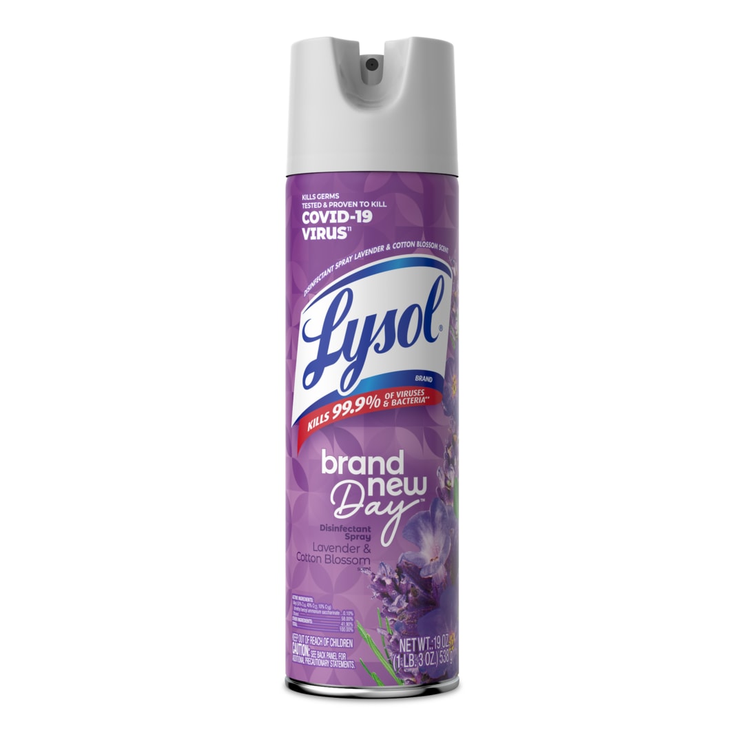 LYSOL® Disinfectant Spray - Brand New Day™ Lavender & Cotton Blossom 12/19 oz.